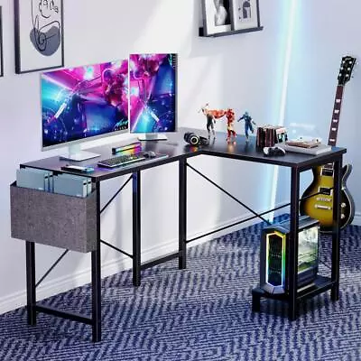 【Spring Sale】Computer Desk - 50 Inch L Shaped Desk Office Desk With Storage And • $75.99