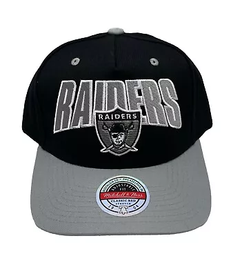 Mitchell & Ness Las Vegas Raiders Flashback Redline Adjustable Snapback Hat Cap • $45.99