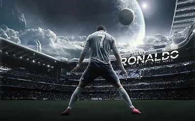 £13.99 • Buy CR7 Cristiano Ronaldo Madrid Football 3d Mural Wall View Sticker Poster 1009