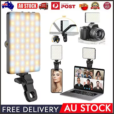 Portable Mobile Phone LED Video Light Selfie Live Fill Light Dimmable 2500-9000K • $29.89
