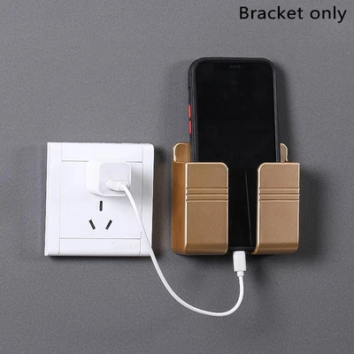 $4.86 • Buy Holder Stand Wall Mounted Mobile Phone Charging Storage Box Plug Organizer