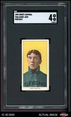 1909 T206 Addie Joss Portrait Naps (Indians) HOF VARIATION SGC 4 - VG/EX • $1510