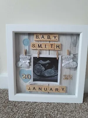 Personalised Baby Scan Photo Box Frame • £15.99