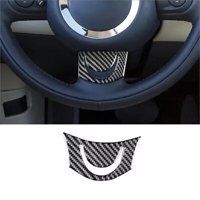 For Mini Cooper 2007-2010 Carbon Fiber Interior Steering Wheel Chin Cover Trim • $13.56