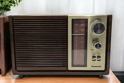 Vintage Panasonic RE-6280 AM/FM Faux Wood Grain Radio WORKS & SOUNDS GREAT • $34.99