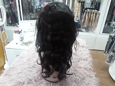 16inch Brazilian Glueless  Lace Front Wig 150% Density Body Wave Natural Colour  • £269