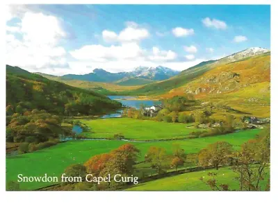 Capel Curig - View To Snowdon: Snow On Peaks: In Conwy County Borough . • £1.63