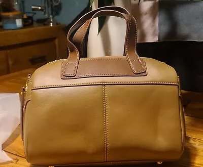 100% Genuine Leather Bowling Style Bag With Strap Brand New With Tags • £35