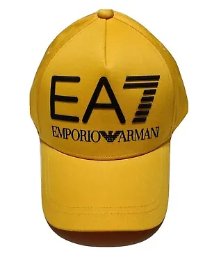 Emporio Armani EA7 Mens Saffron Visibility Baseball Cap One Size Adjustable  • £61.72