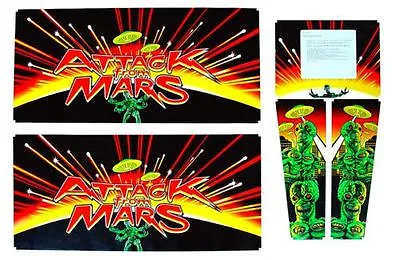 Attack From Mars Pinball Cabinet Decal Set Mr Pinball Australia • $330