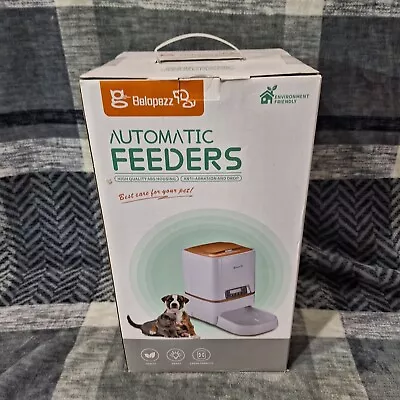 BELOPEZZ 6L Smart Pet Automatic Feeders Timer Programmable Up To 4 Meals / Day • $18.99