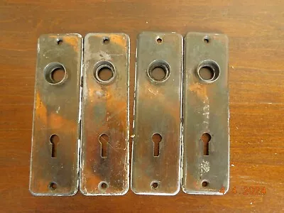 2 Sets Of 2 (4) Vintage Metal Door Knobs Backplates • $7.50