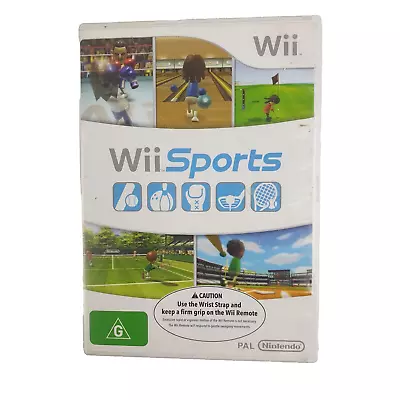 Wii Sports Nintendo Wii Game 2006 PAL Includes Manual Tennis/Bowling/Golf... • $10