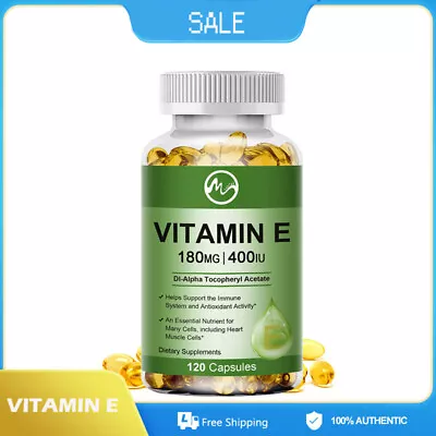 Vitamin E Capsules Dl-Alpha Dietary Supplement For Antioxidant Support 60/120pcs • $13.55