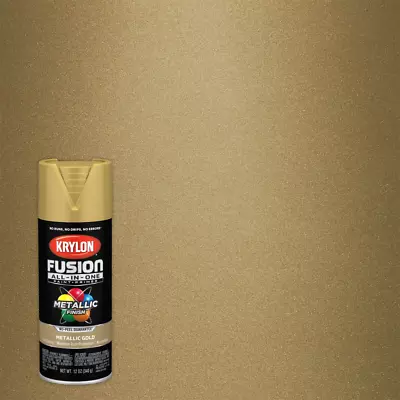 All Surfaces Rust Protection Metallic Gold Spray Paint No Sanding Or Priming12Oz • $25.52