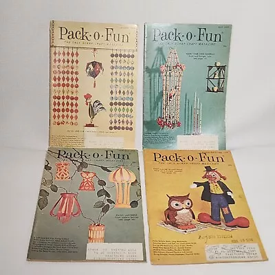 1969 Pack O Fun Magazines (4) Jan May Jun/jul Aug/sep • $8