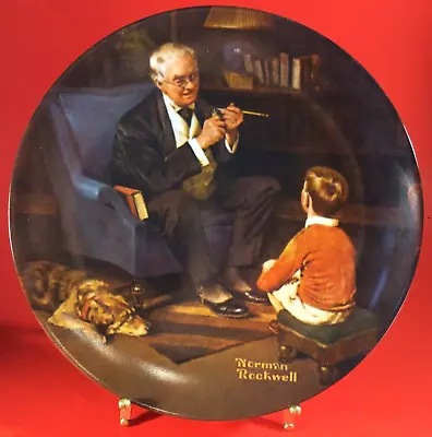 Norman Rockwell Collector Plate THE TYCOON 1982 Vintage 8 1/2  Knowles • $9.75