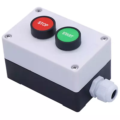 Momentary Push Button Switch Station Box Start/Stop Red Green Sign NO NC • $22.81