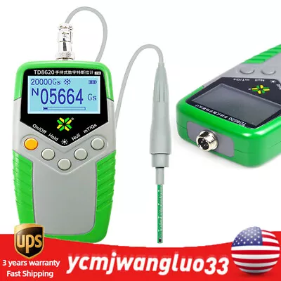 Handheld Tesla Gauss Meter Magnetometer Digital Magnetic Field Tester Flux Meter • $69.35