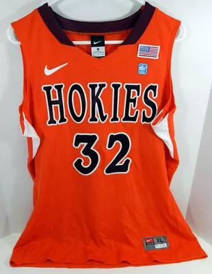 2010-11 Women's Virginia Tech Hokies Taylor�Ayers #32 Game Used Orange Jersey 17 • $99.99