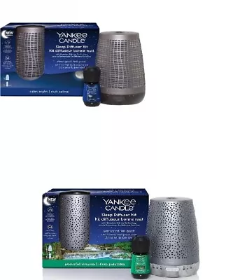 Yankee Candle Sleep Diffuser Starter Kit Choice Of 2 Calm Night/Peaceful Dreams • £14.99