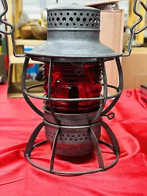 The Pennsylvania Railroad Company  lantern Prr W/ Red Globe Dressel Arlington  • $42