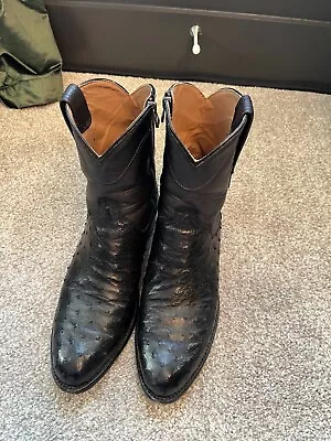 TECOVAS  The Zane  Premium Men's Ostrich Cowboy Boot Size 9.5 NICE!!! • $249