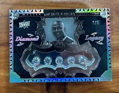 Michael Jordan 2015 Upper Deck Master Collection /5  5 Round Cut Diamonds 🔥 • $4999.99