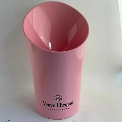 Veuve Clicquot Pink Rose Champagne 15  Acrylic Ice Bucket Magnum New • £76