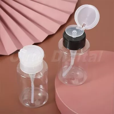 Portable Empty Pump Dispenser Gel Polish Remover Cleaner Liquid Container 160ml • $3.52