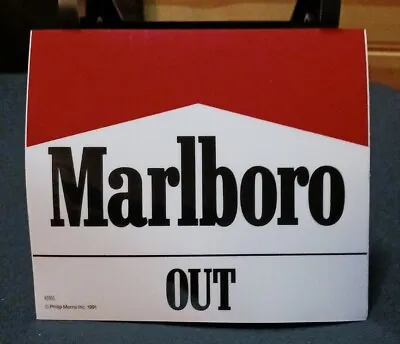 1991 New Vintage Marlboro Advertisement Sign For Door In/Out  • $7.99