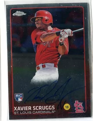 2015 Topps Chrome Xavier Scruggs AUTO AUTOGRAPH RC CARDINALS • $2.99