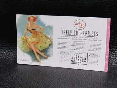 Pinup Girl Calendar Ink Blotter Elvgren Neely Enterprises May 1956 • $14.95