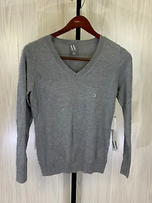 Worthington V-Neck Lightweight Sweater Women's Size S Gray NEW MSRP $32 • $19.99