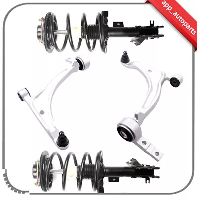 Front Struts W/ Coil Spring Lower Control Arm Set For 2004-2008 Nissan Maxima • $267.09