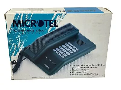 New Vintage Microtel Concorde Plus Telephone Green Retro Futuristic 1994 • $99.99