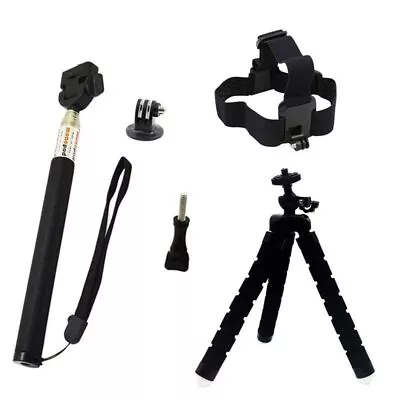 $17.99 • Buy Action Camera SJCAM SJ4000 Selfie Stick Accessories Set For Gopro Hero7 6 5 4 3