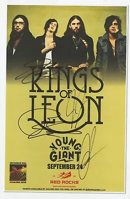 Kings Of Leon  Autographed Concert Poster 2014 Jared Matthew Nathan Caleb • $22