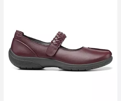 Hotter Shake Plum Leather Ladies Shoes Size UK Size 8 EEE. Wide Fit. RRP £79 • £40