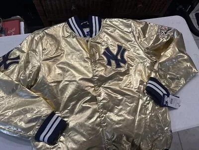 New York Yankees MLB Commemorative World Series Gold Starter Jacket (L) NWT • $75