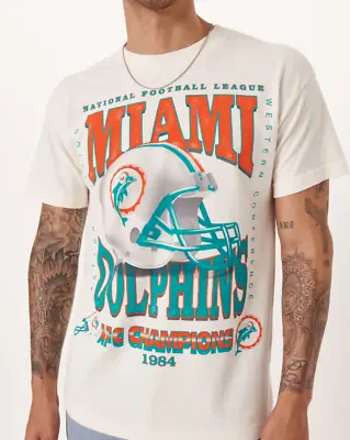 Miami Dolphins NFL Retro T-Shirt Vintage Cotton Unisex Shirt S-3XL • $10.99