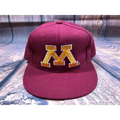 NOS Vintage University Of Minnesota U Of M Snapback Fitted Hat Golden Gophers (f • $24.99