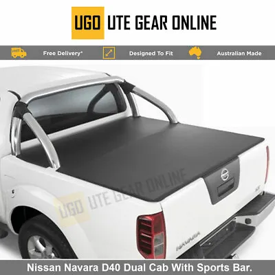 $338.79 • Buy Clip On Ute Tonneau Cover For Nissan Navara D40 Dual Cab With Sports Bar.