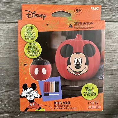 Disney Mickey Mouse Pumpkin Painting Kit Stencils Halloween Decorating 2 Stencil • $4.50