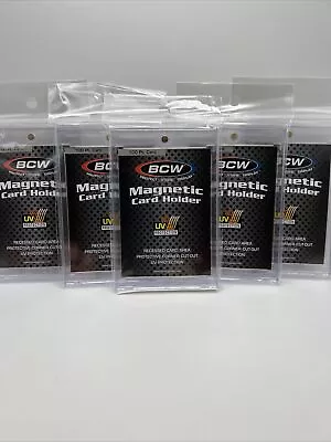 BCW Magnetic Card Holder 100pt Point With UV Protection - Lot Of 5 Holders • $13.95