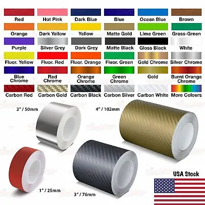 $11.95 • Buy 1  2  3  4  Roll Vinyl Pinstriping Pin Stripe Solid Line Car Tape Decal Stickers
