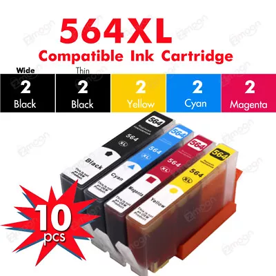 $17.70 • Buy 10X Non-OEM HP 564 XL Ink Cartridges For 5520 3520 6520 7520 4620 7510 Printer