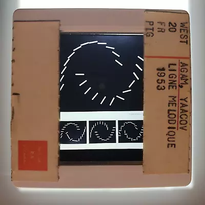 Yaacov Agam  Ligne Melodique  1953 Art 35mm Glass Slide • $20