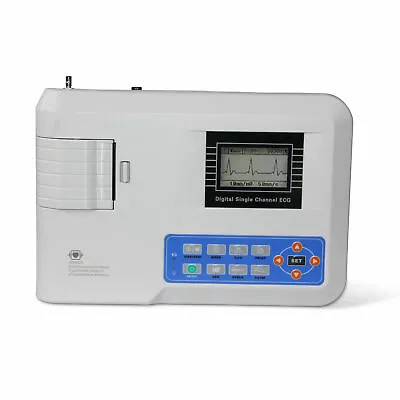 CONTEC Single Channel ECG/EKG Machine 12 Leads ECG100G+Thermal Printer CE FDA • £205