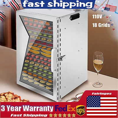 Baking Machine 18 Tray Food Dehydrator For Fruit Meat Beef Jerky Herbs • $170